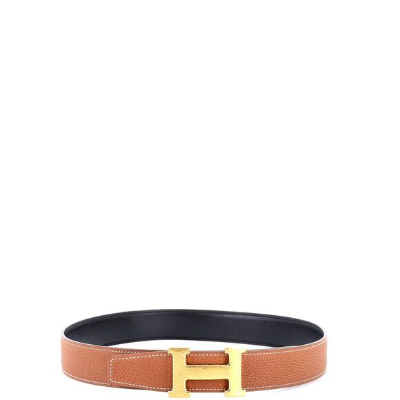 Hermes Constance Martelee H Reversible Belt Leather with Hammered Hardware Mediu - Picture 2 of 2